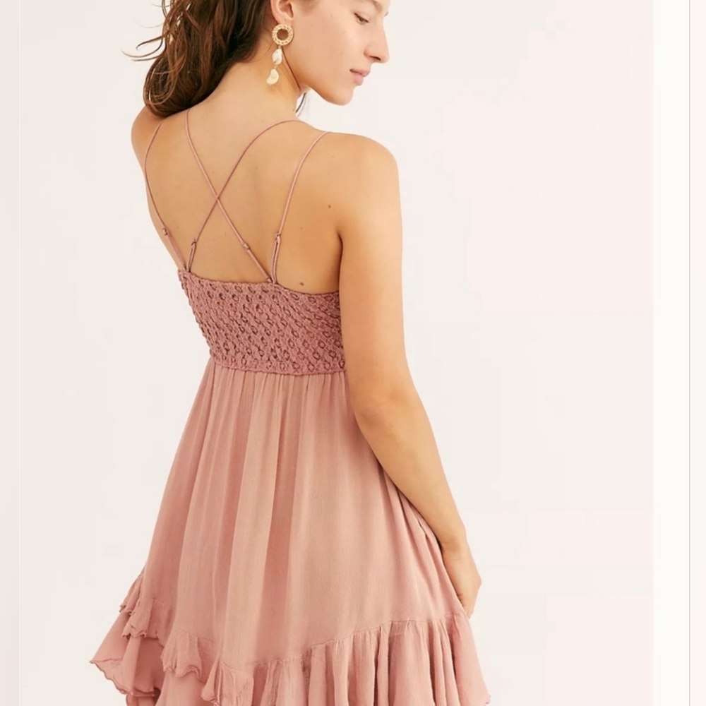 SOLD OUT NWT Free People Rose Adella Slip Dress SIZE S - Picture 2 of 4